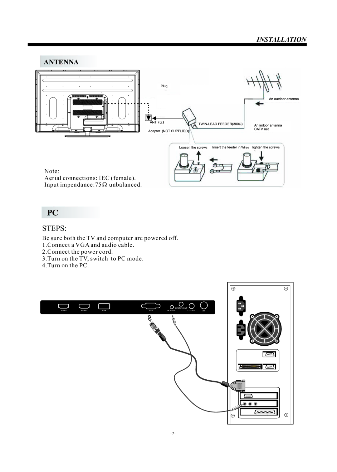 Haier LE50F2280 manual Steps 