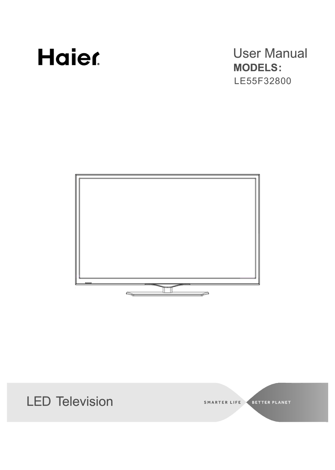 Haier LE55F32800 manual Led 