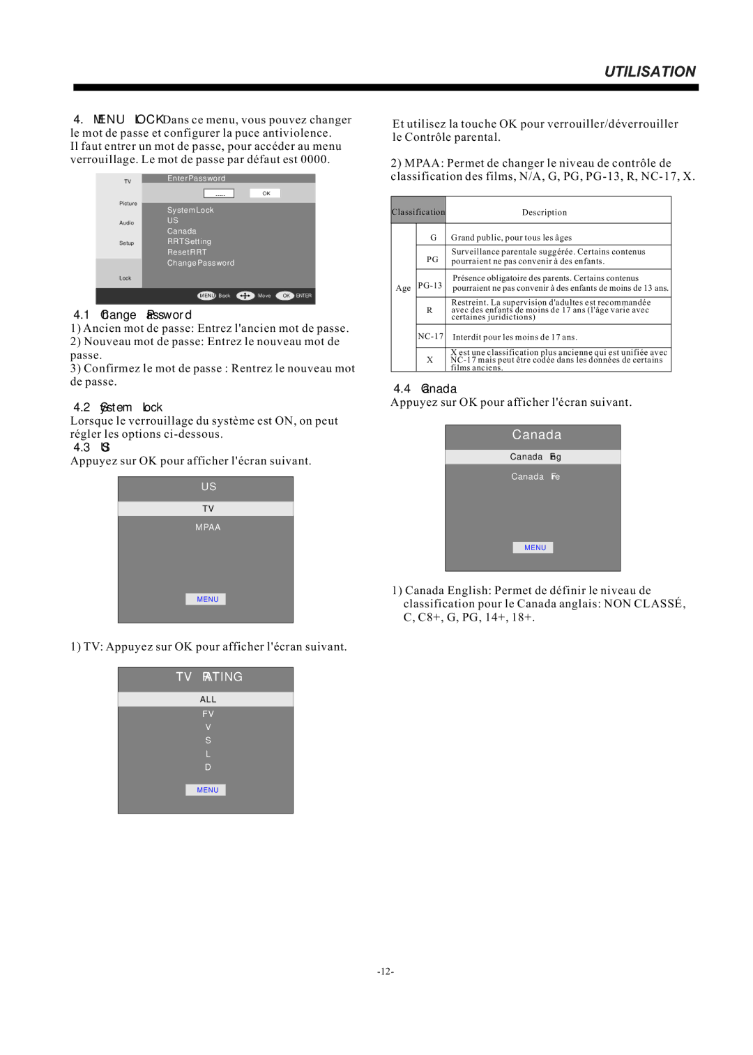 Haier LE55F32800 manual TV Appuyez sur OK pour afficher lécran suivant 