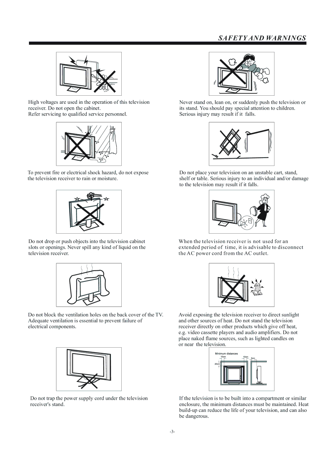 Haier LEC24B3320 manual Safety and Warnings 