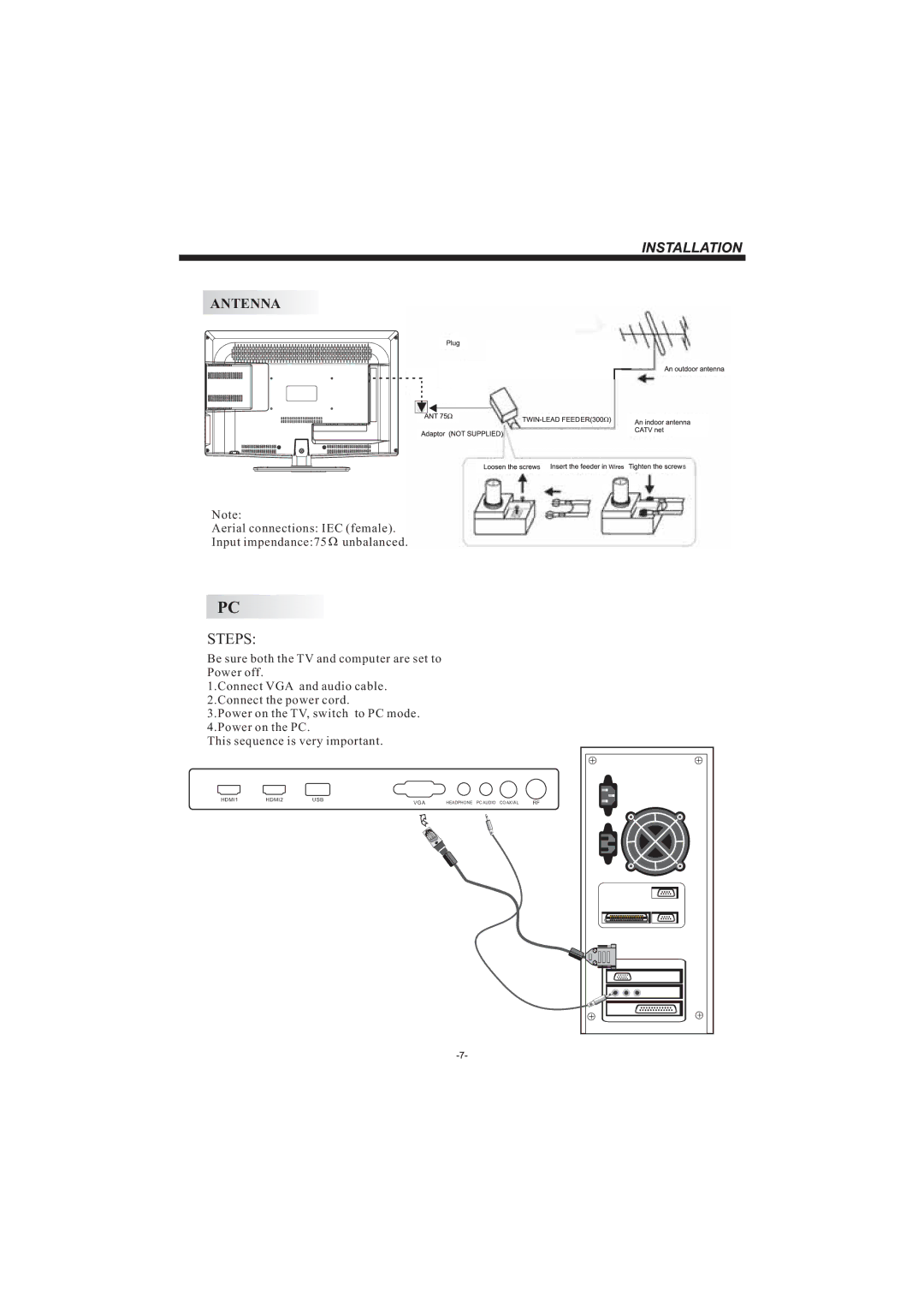 Haier LEC32B33200 manual Steps 