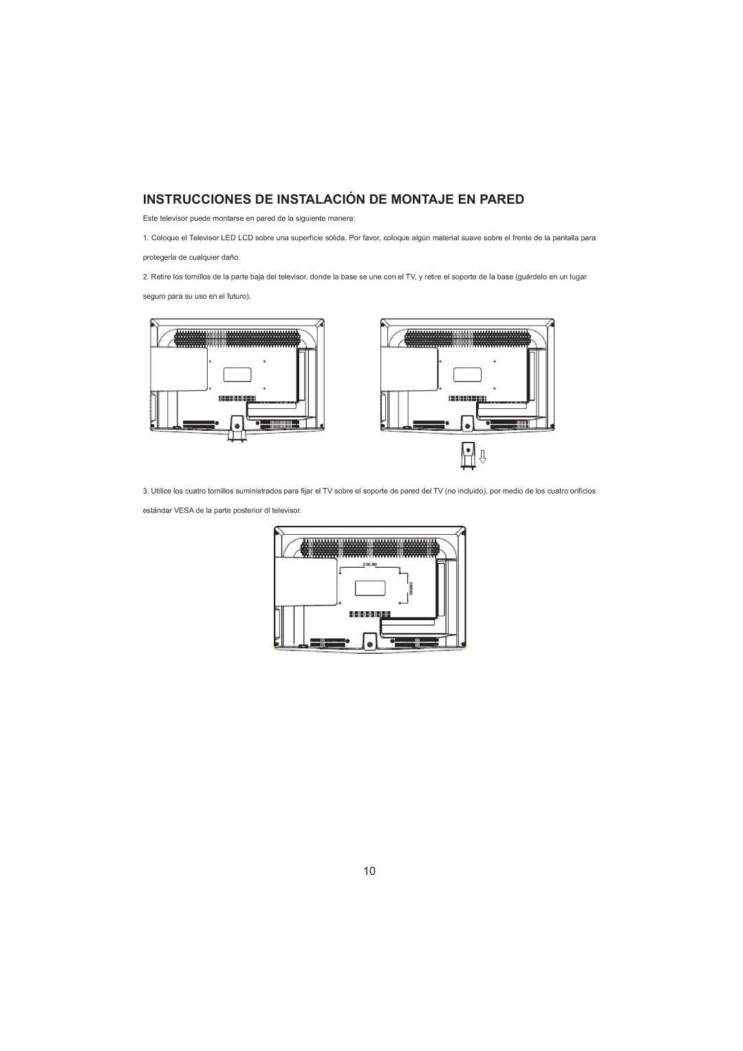 Haier LED LCD TV Receiver, LET26C600F, LET32C600F user manual Instrucciones DE Instalación DE Montaje EN Pared 