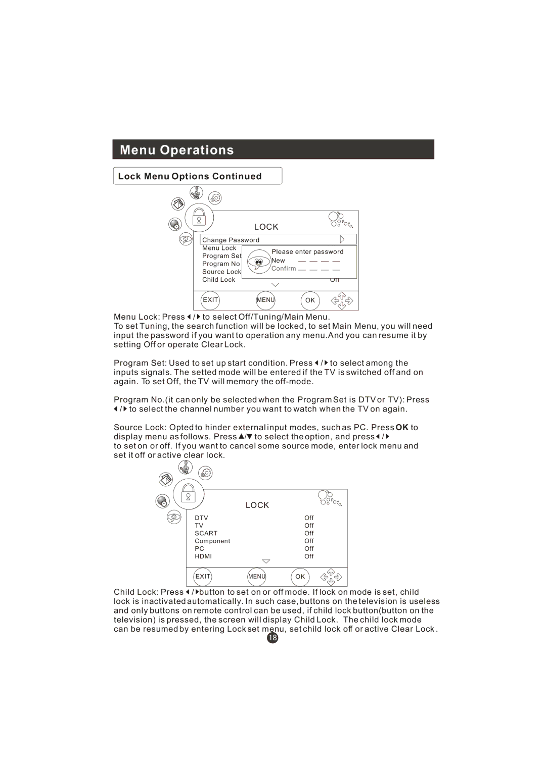 Haier LT22R3CBW user manual Dtv 