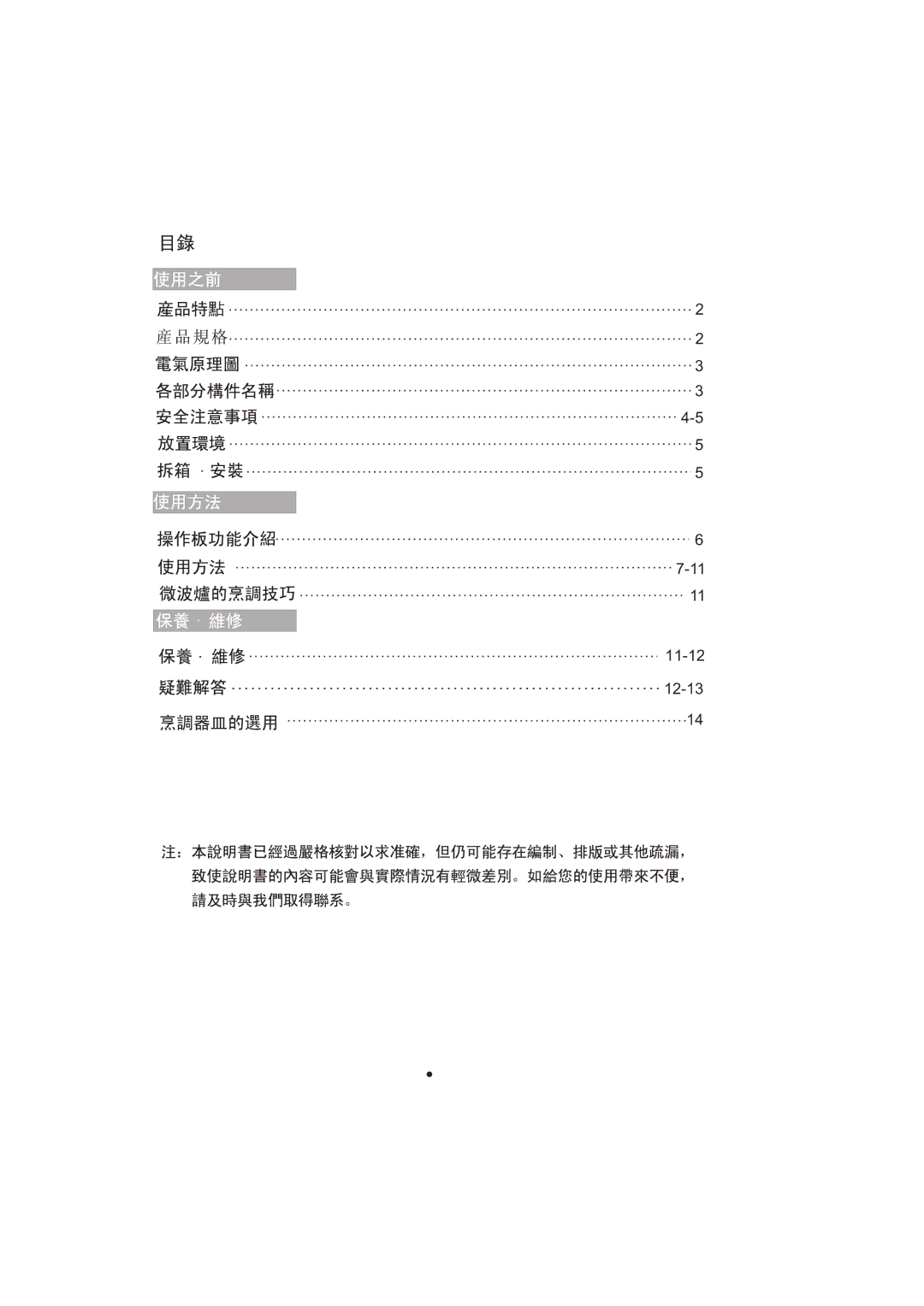 Haier MA-2270EGC user manual 11-12 12-13 