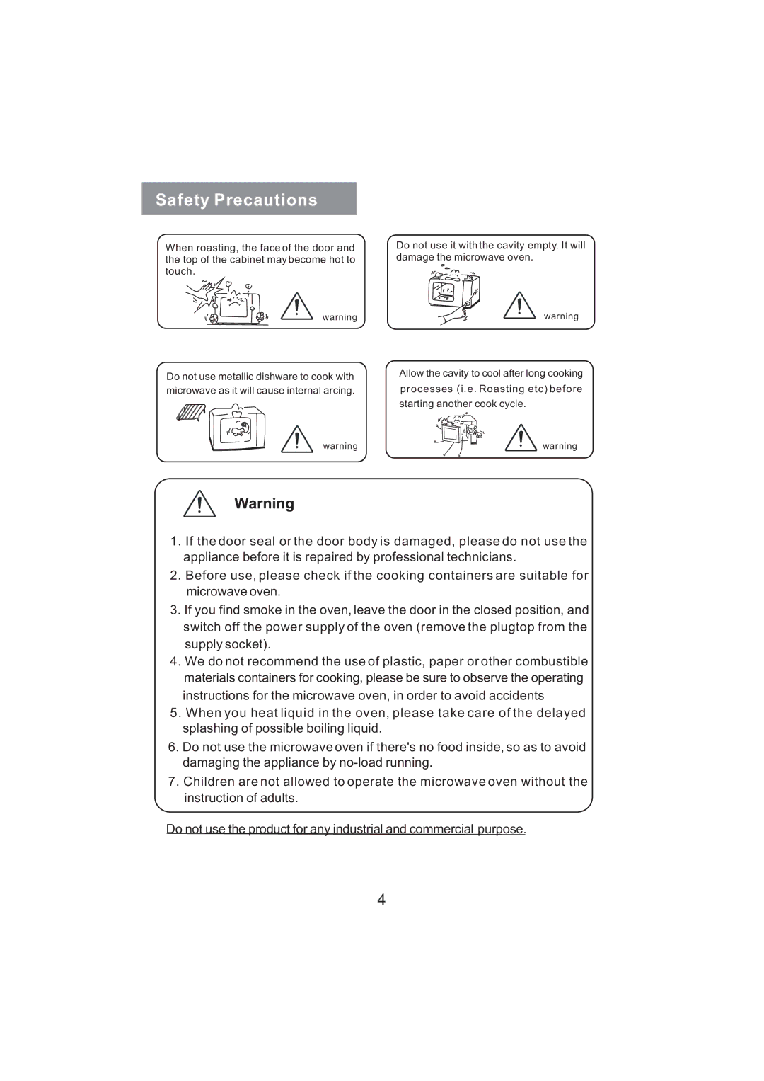 Haier MD-2485MG manual Safety Precautions 