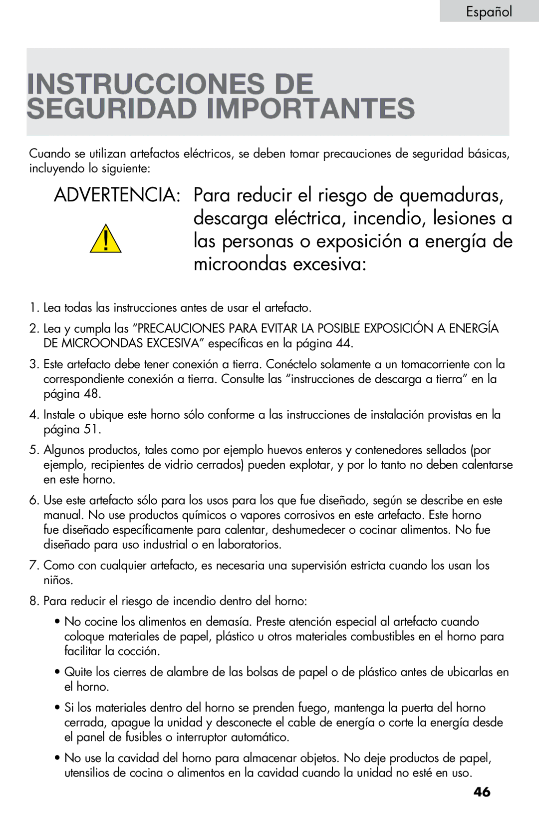 Haier MWM0701TB, MWM0701TW user manual Instrucciones DE Seguridad Importantes 