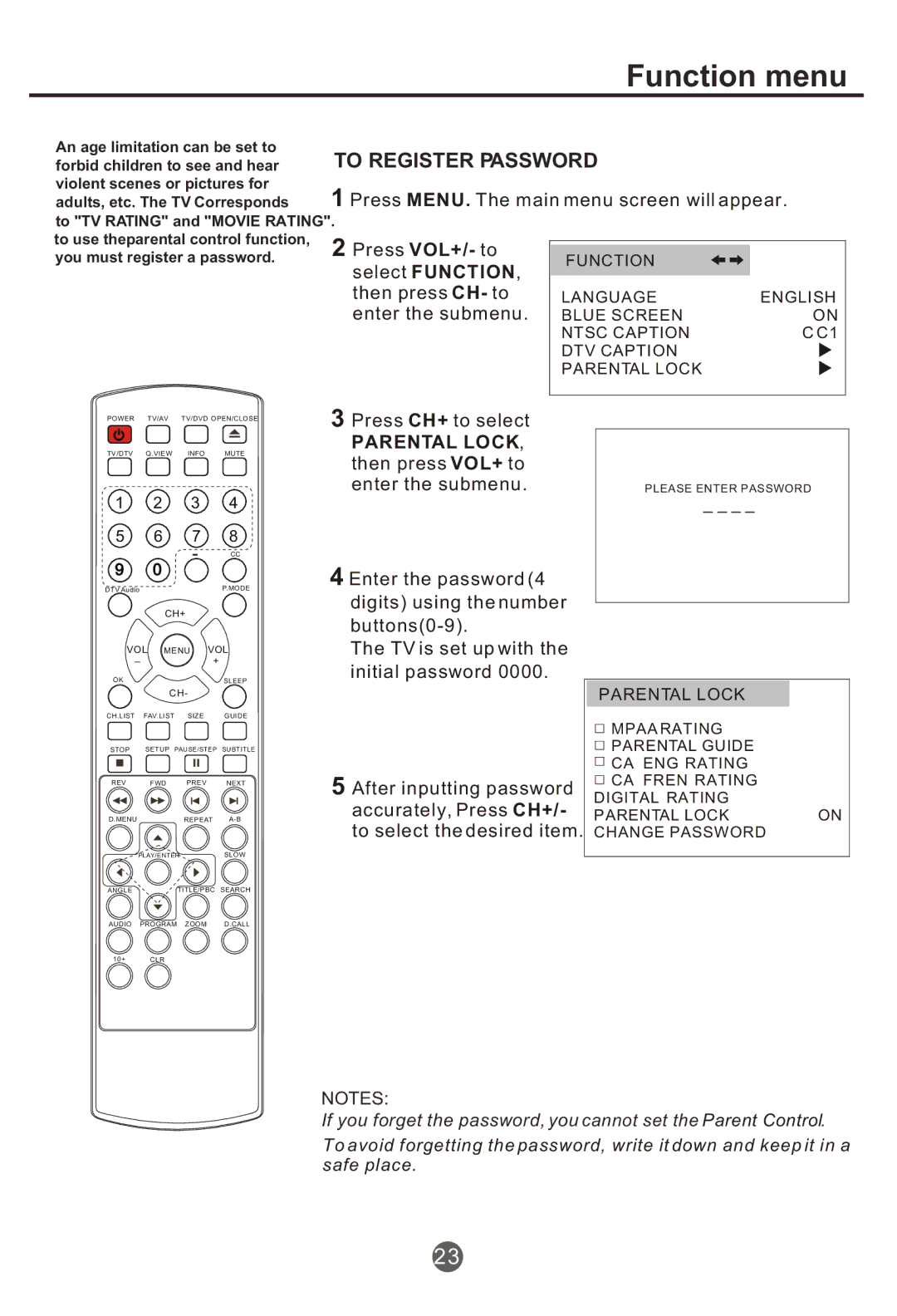 Haier NX-565 owner manual Parental Lock, Mpaa Rating, Parental Guide, CA ENG Rating, CA Fren Rating Digital Rating 