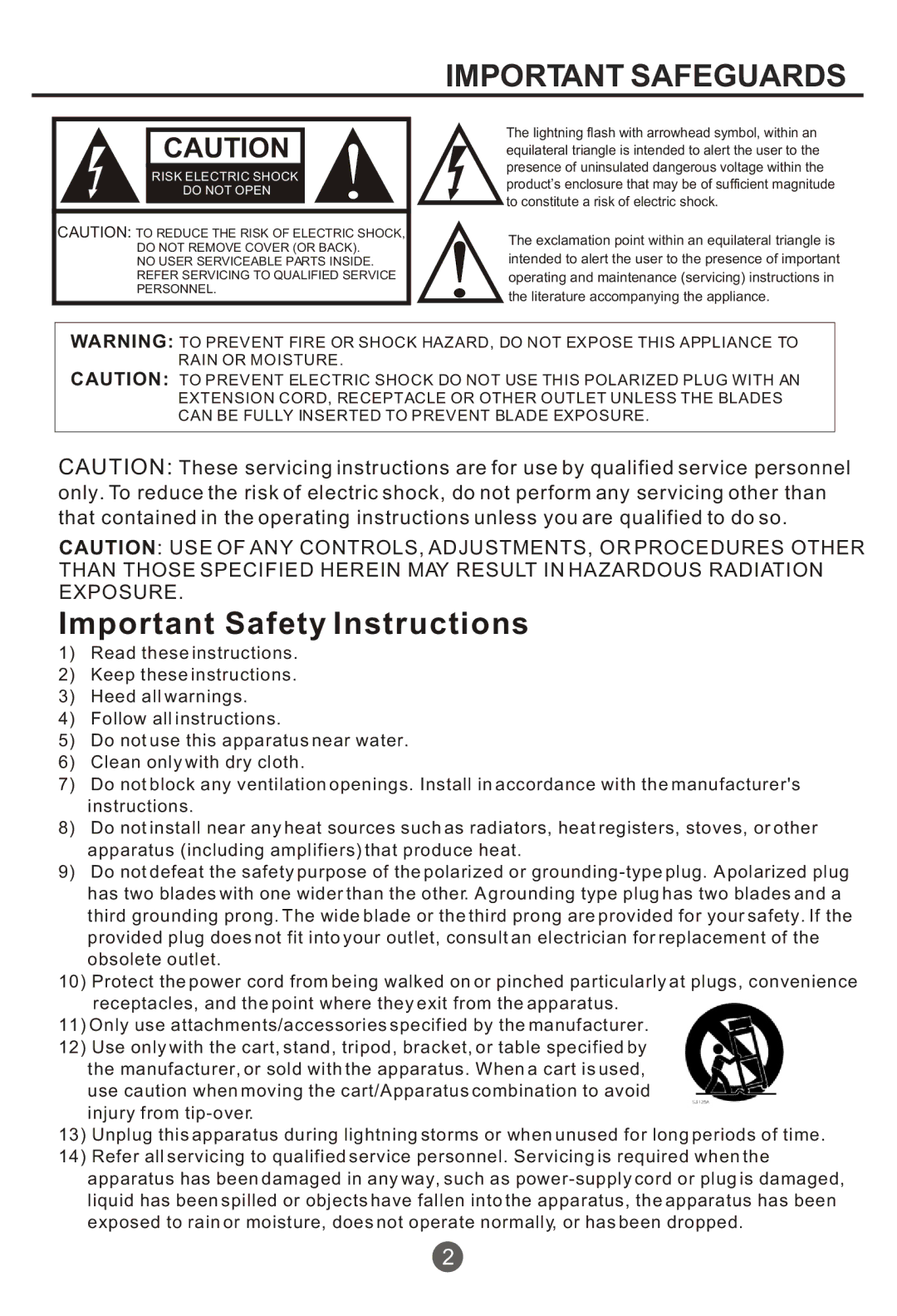 Haier NX-565 owner manual Important Safeguards 