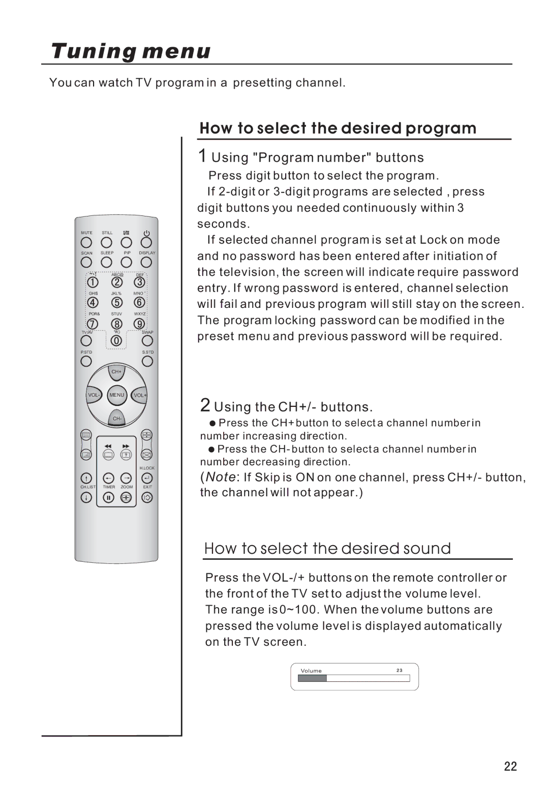 Haier P50V6-A8S owner manual How to select the desired program, You can watch TV program in a presetting channel 