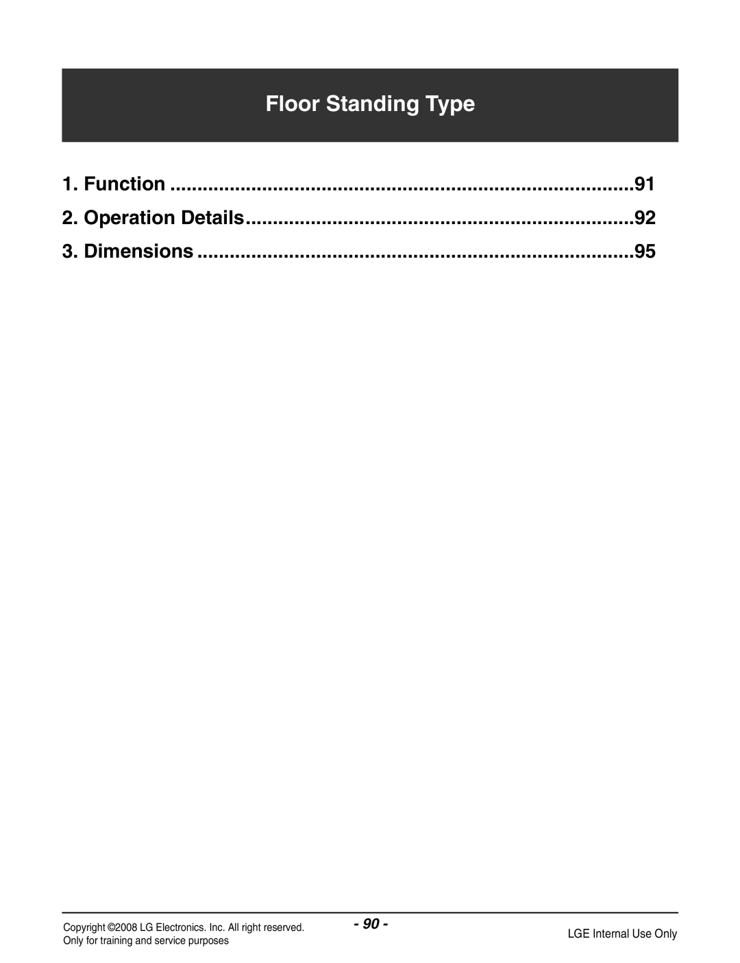 Haier R410A service manual Floor Standing Type 