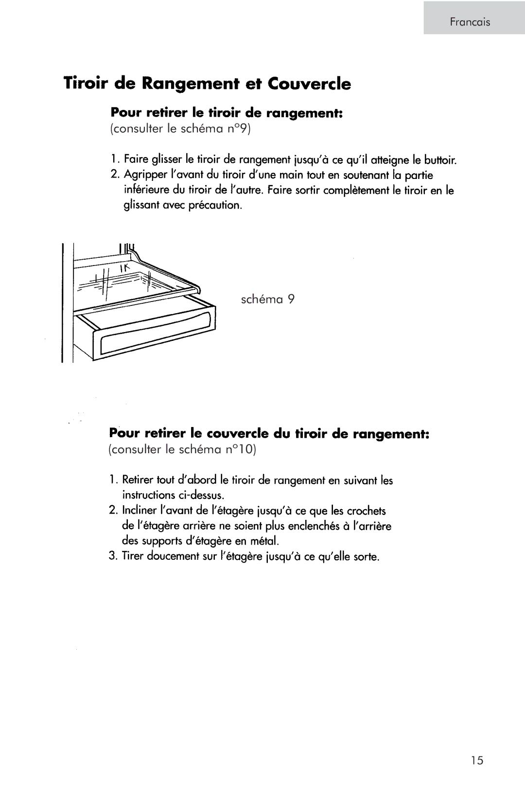 Haier RRTW, HTA, HRTS user manual Consulter le schéma nº9 