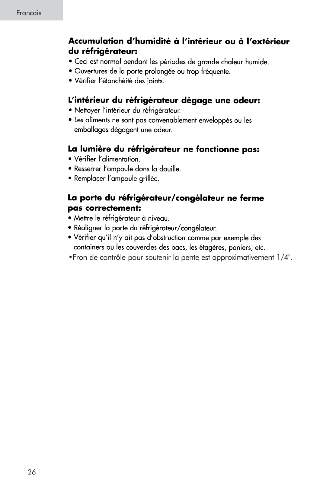 Haier HRTS, RRTW, HTA user manual Francais 