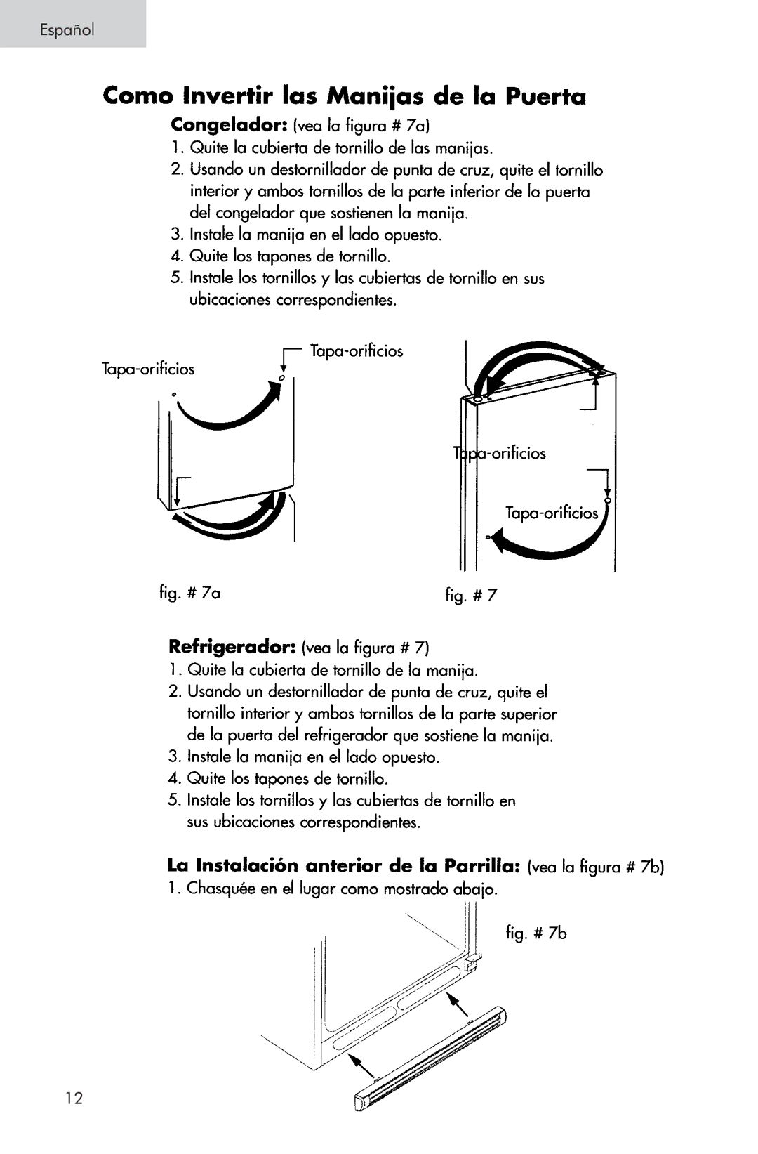 Haier RRTW, HTA, HRTS user manual Español 