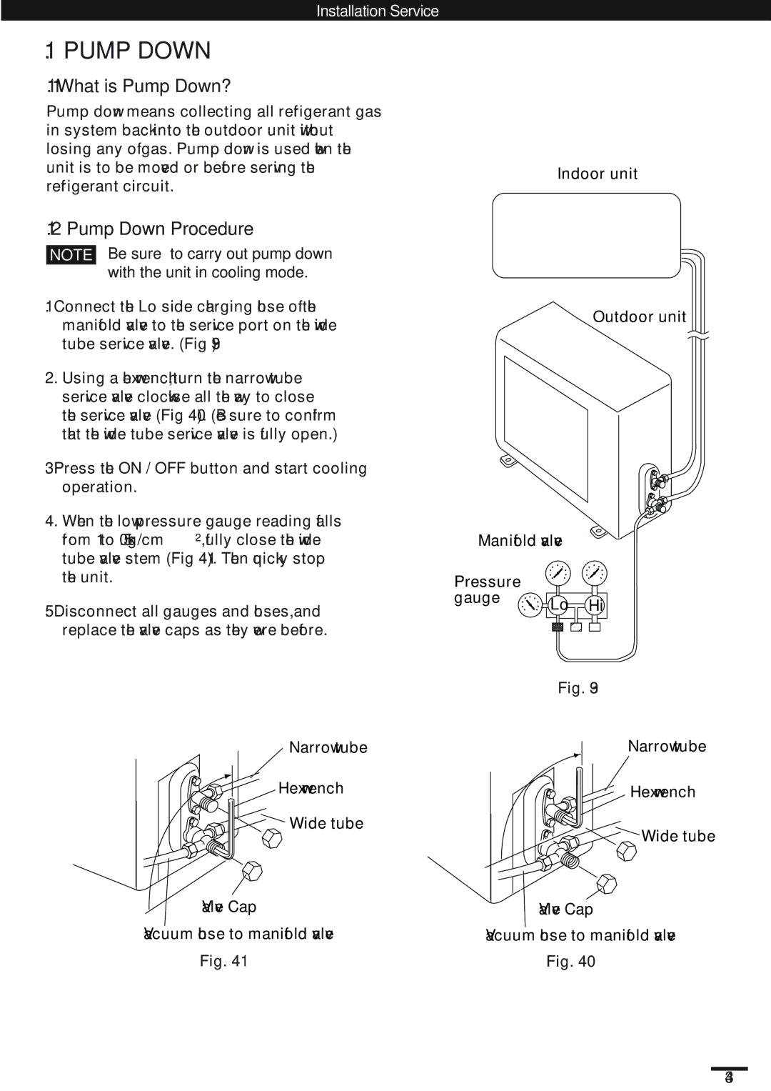 Haier SAP-K18AM, KC18AGH instruction manual What is Pump Down?, Pump Down Procedure 