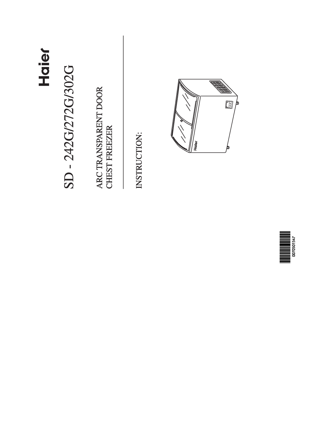 Haier SD-242G manual 