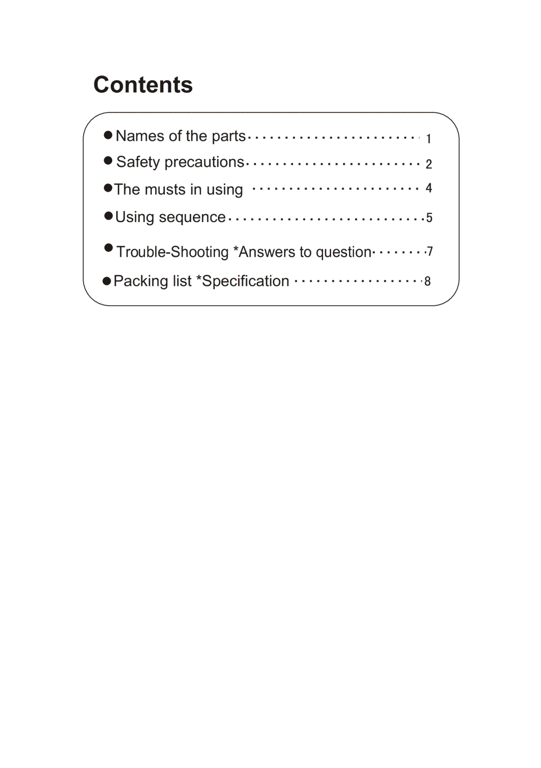 Haier T60-32 user manual Contents 