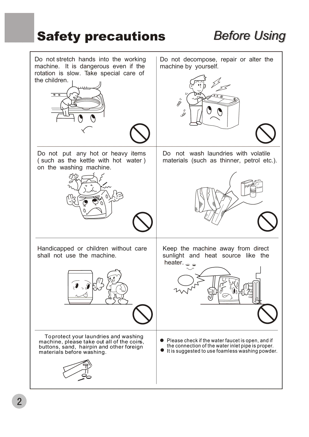 Haier WMS656 user manual Petrol 