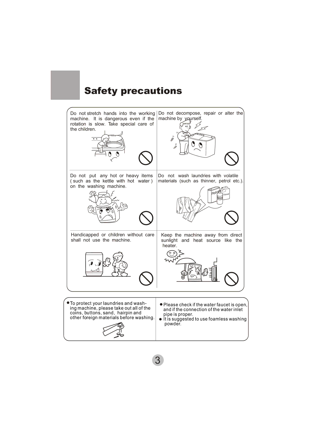 Haier XPB135-LA user manual Petrol 