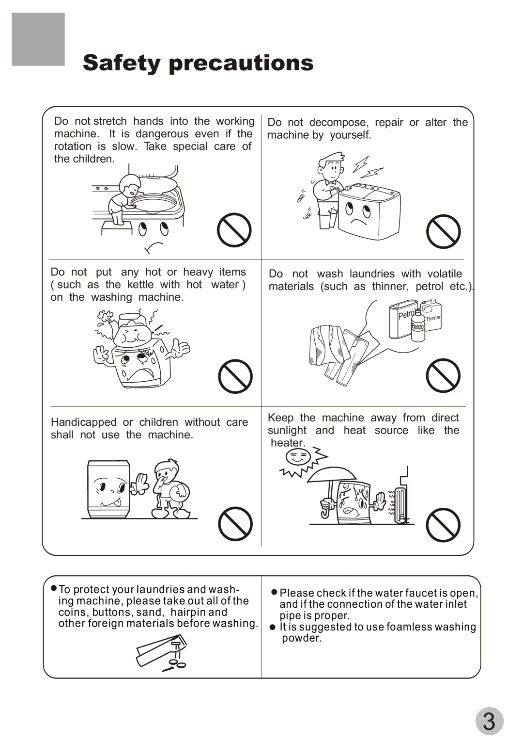 Haier XPB70-111S, XPB70-112S user manual Petrol 