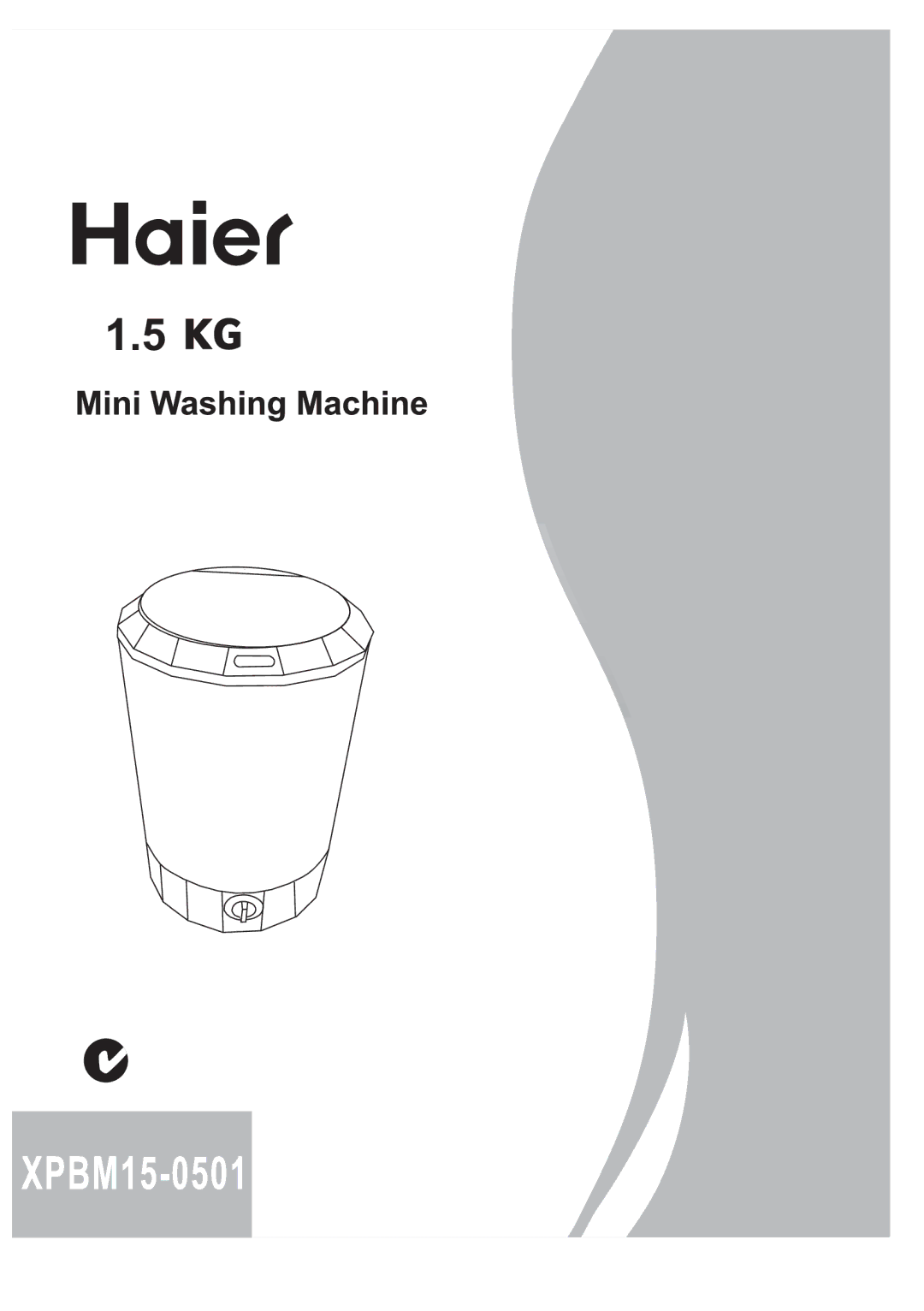 Haier XPBM15-0501 manual 