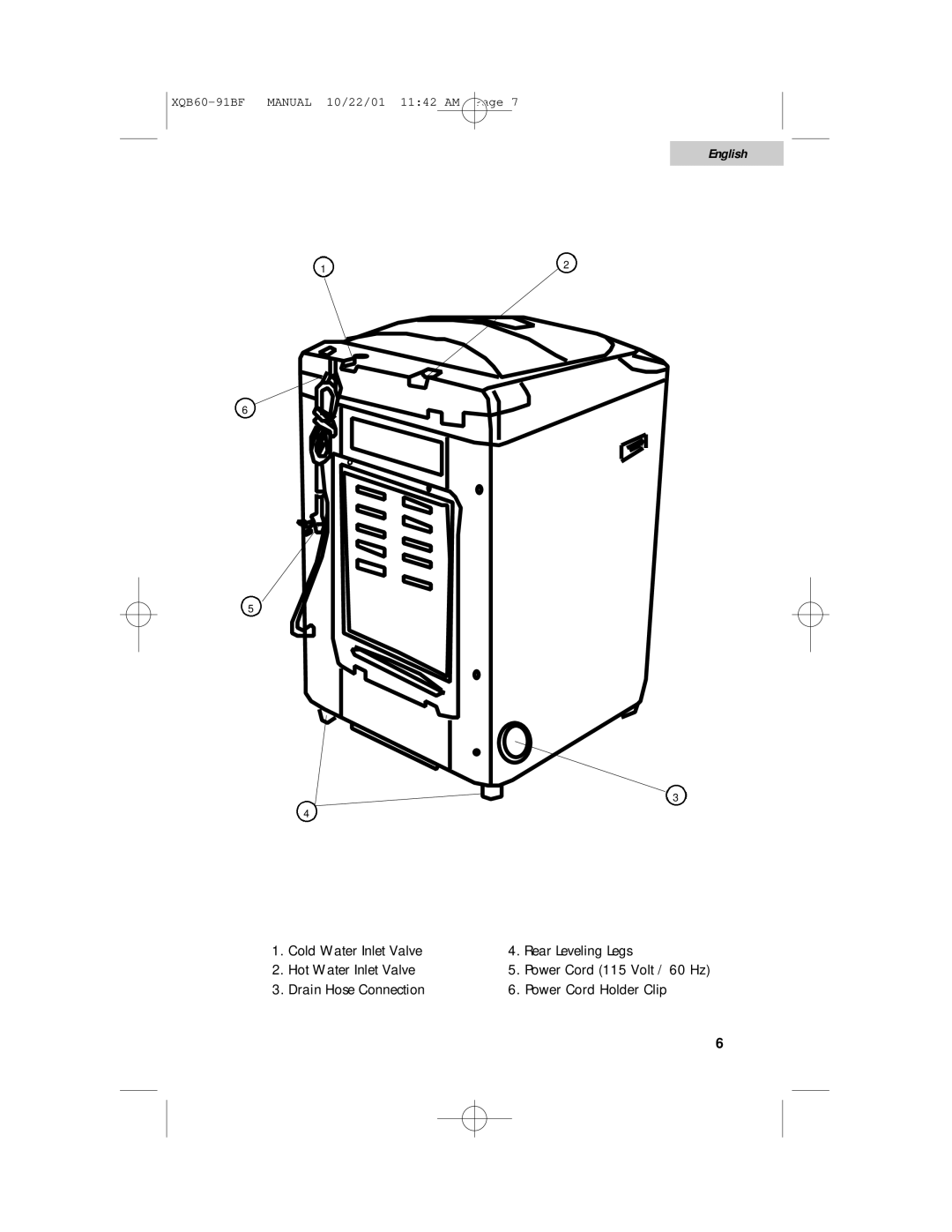 Haier XQB60-91BF user manual English 