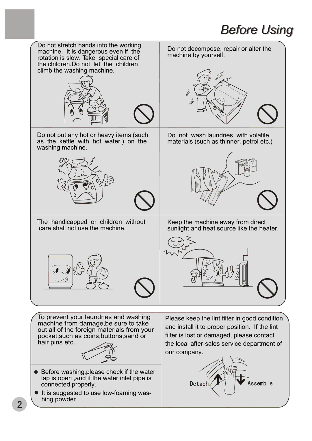 Haier XQB70-10 user manual Etrol 