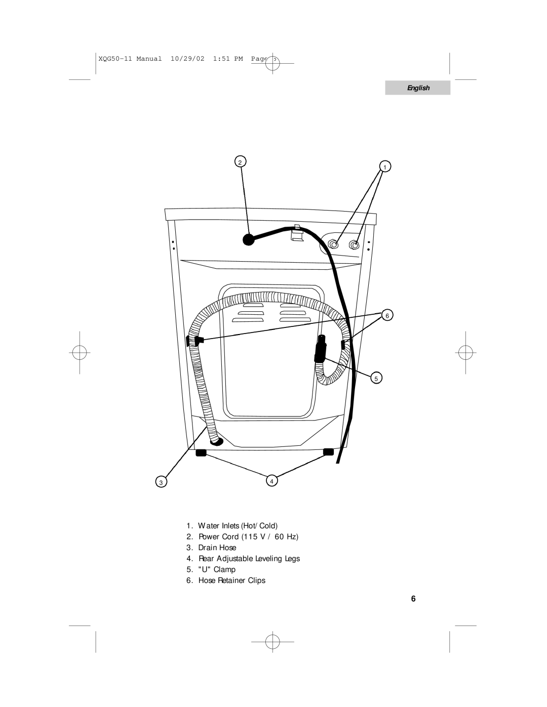 Haier XQG50-11 user manual English 