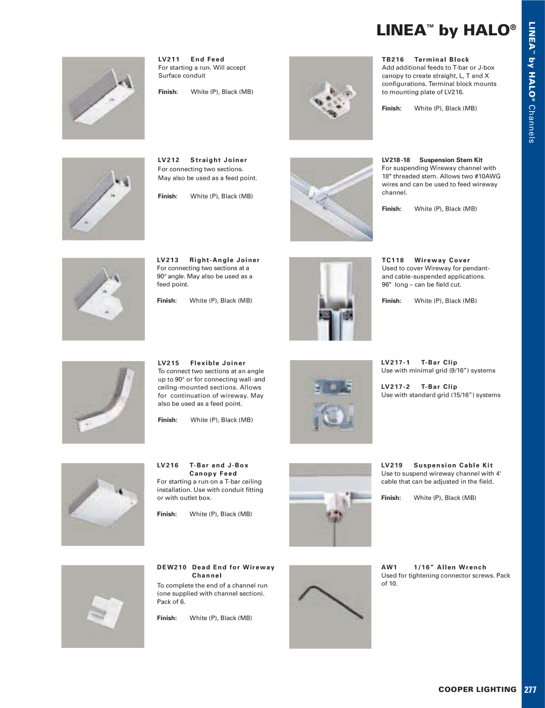 Halo Lighting System 277 manual Linea by Halo 