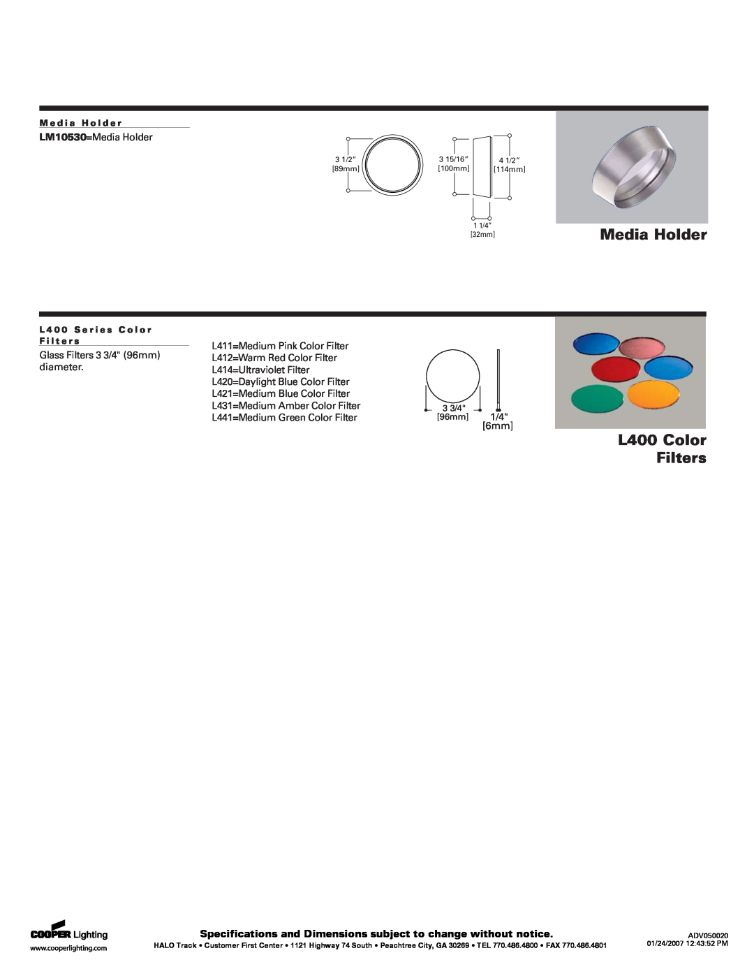 Halo Lighting System LA10530, L10530, LF10530 Media Holder, L400 Color Filters, Cube Louver Cube Louver, M m Pink 