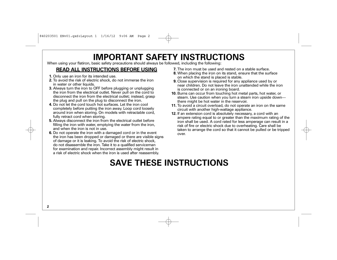 Hamilton Beach 19900 manual Important Safety Instructions, Read ALL Instructions Before Using 