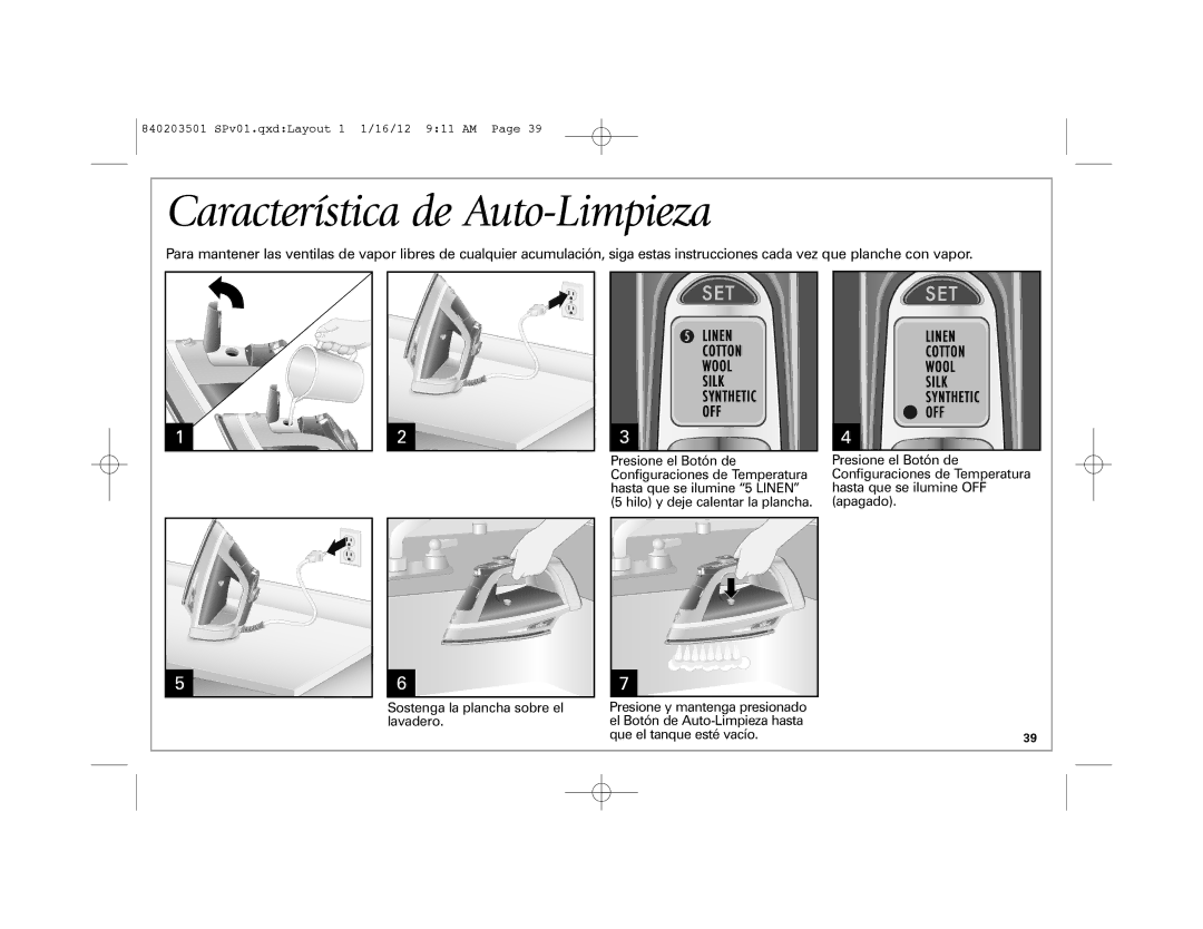 Hamilton Beach 19900 manual Característica de Auto-Limpieza 