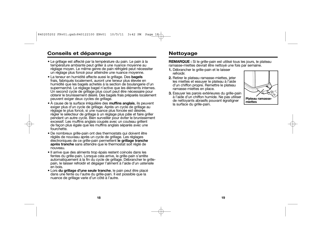 Hamilton Beach 22790, 24790 manual Conseils et dépannage Nettoyage 