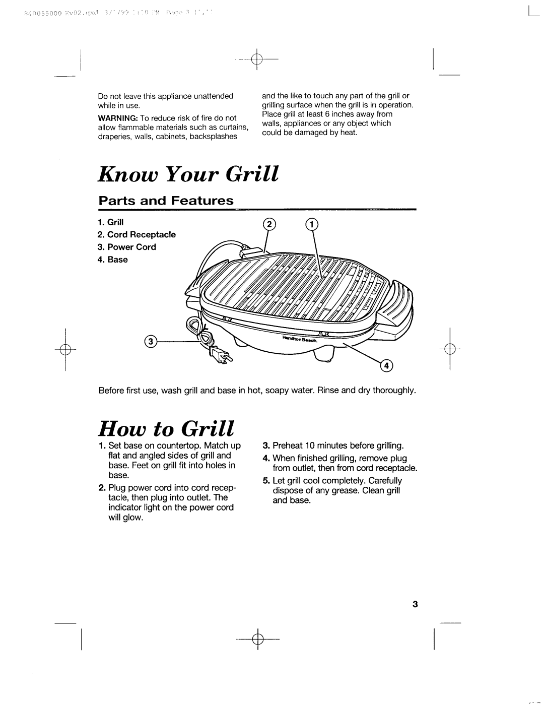 Hamilton Beach 31585 manual 