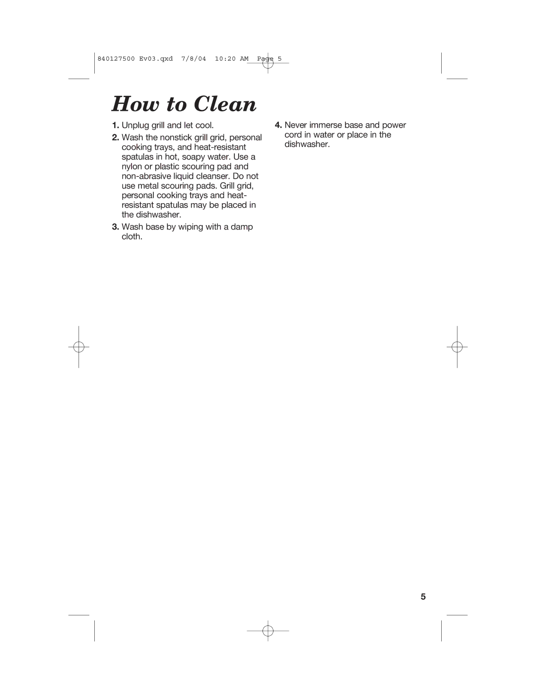 Hamilton Beach 31602 manual How to Clean 