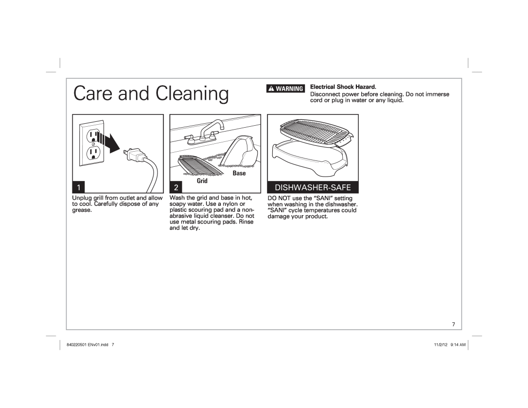 Hamilton Beach 31606N, 31605N manual Care and Cleaning, Dishwasher-Safe 