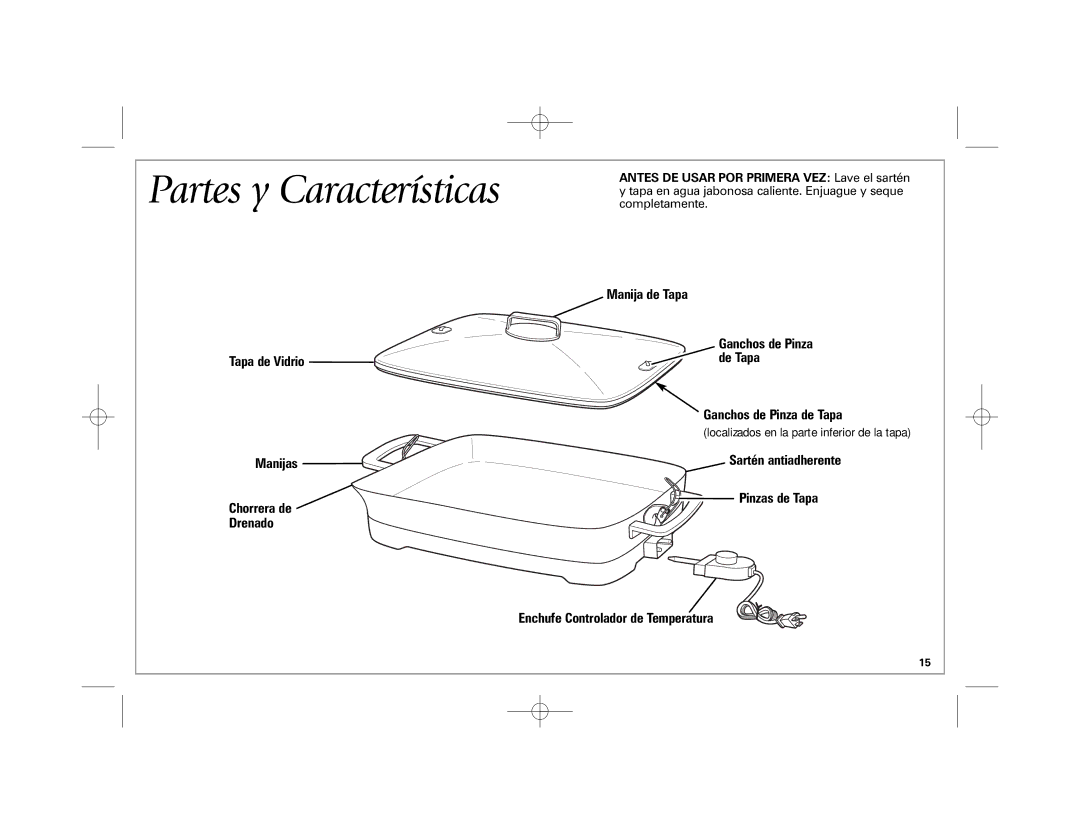 Hamilton Beach 38540 manual Partes y Características 