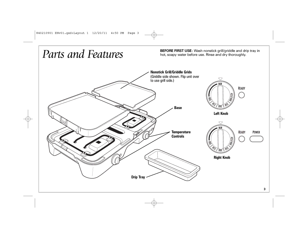 Hamilton Beach 38546 manual Parts and Features 