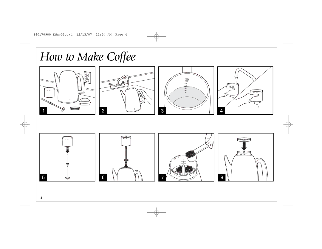 Hamilton Beach 40618, 40619, 40617 manual How to Make Coffee 