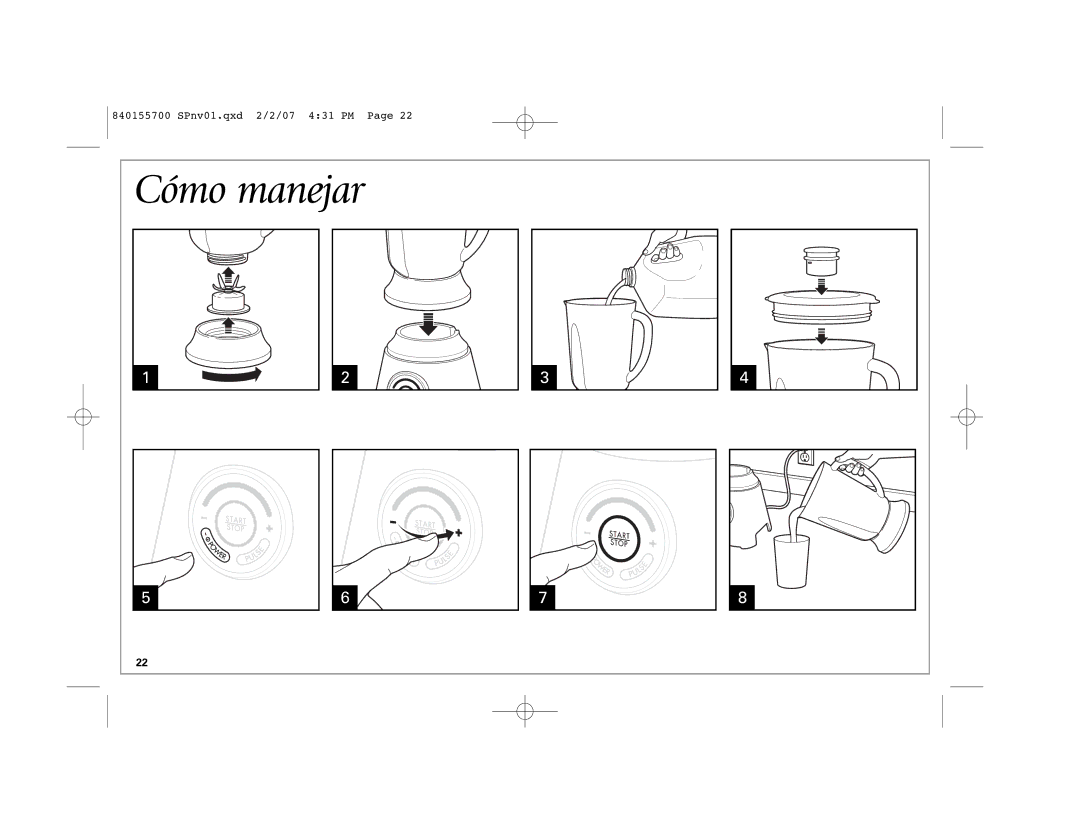Hamilton Beach 59207 B42, 59205 B42 manual Cómo manejar 