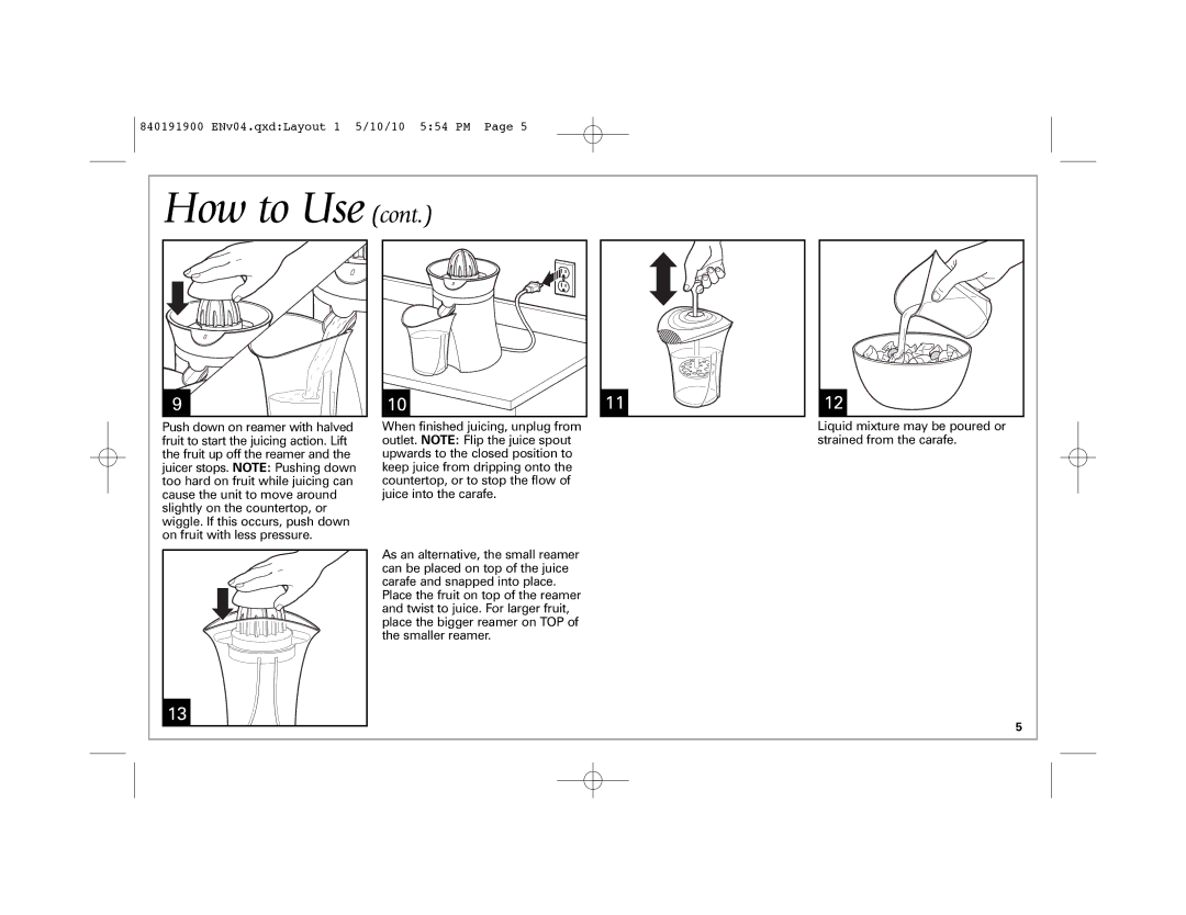 Hamilton Beach 66333 manual How to Use 