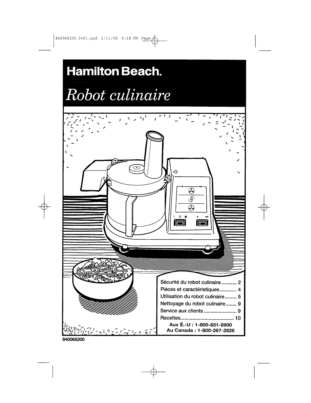 Hamilton Beach 70300 manual 
