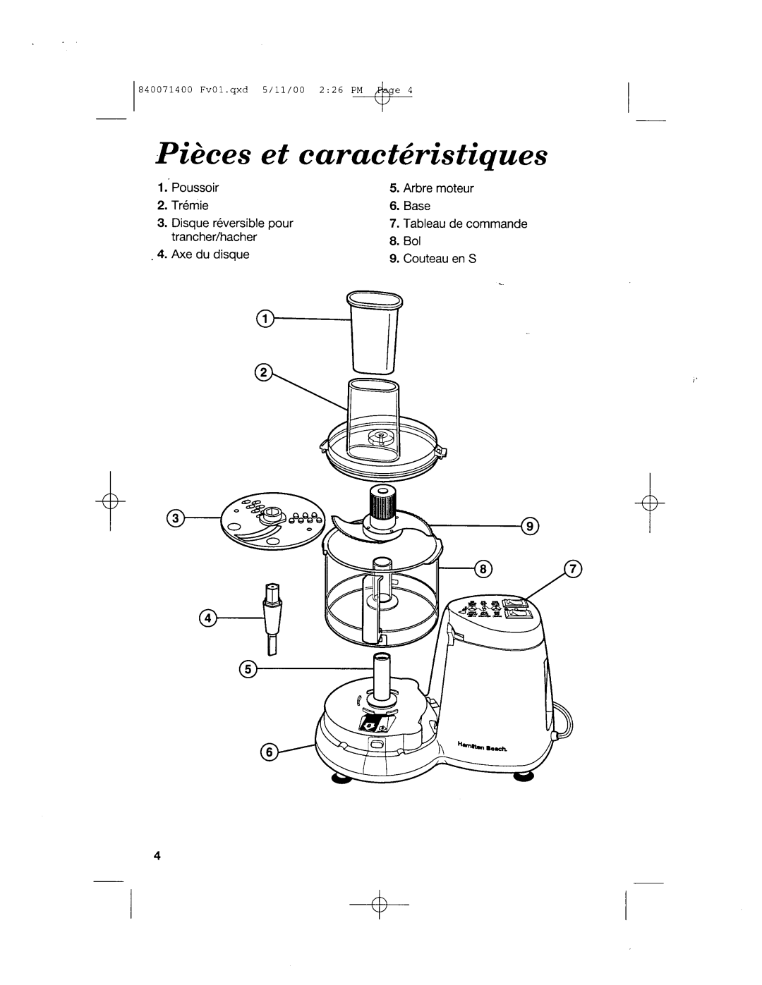 Hamilton Beach 70710 manual 