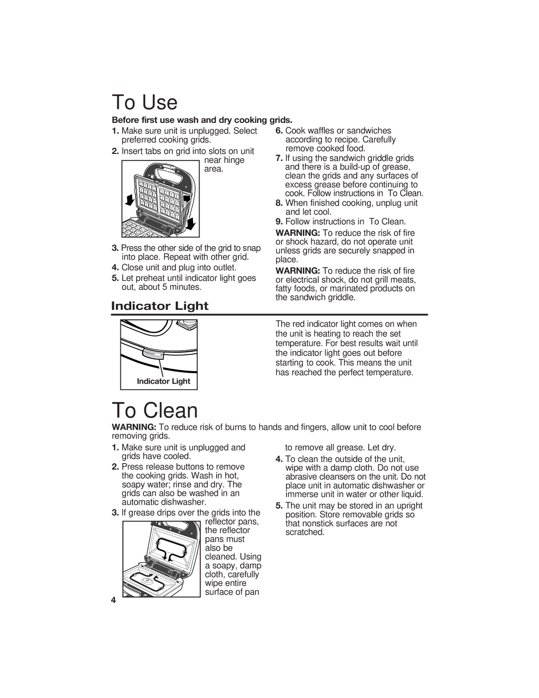 Hamilton Beach 840055700 manual To Clean, To Use 