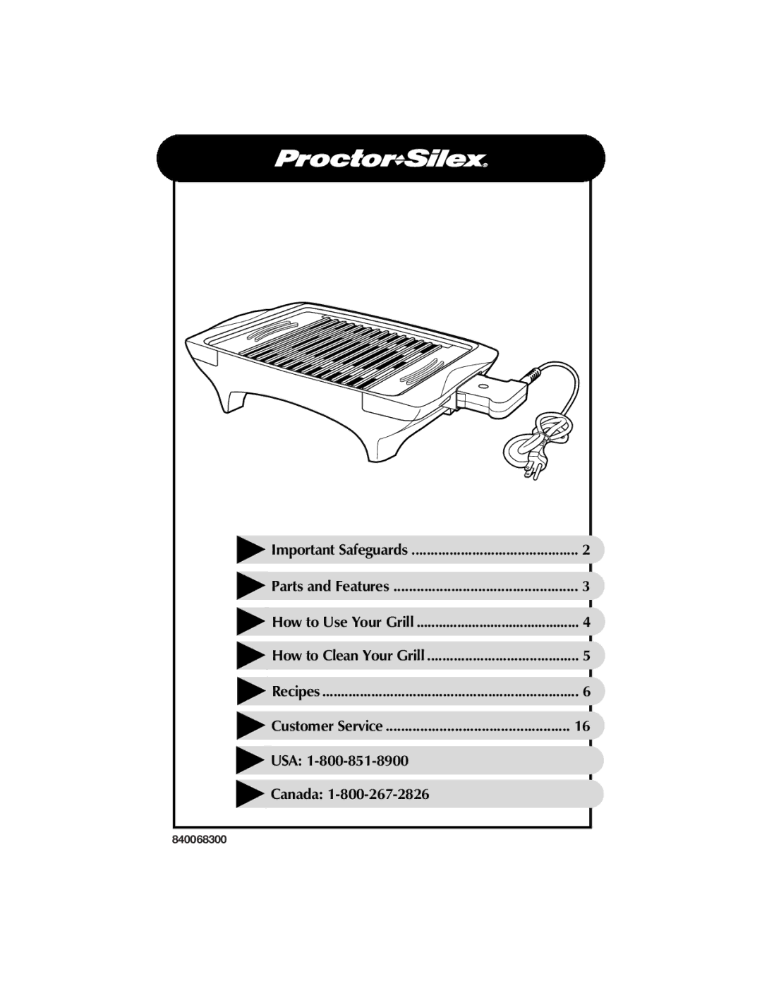 Hamilton Beach 840068300 manual Important Safeguards 