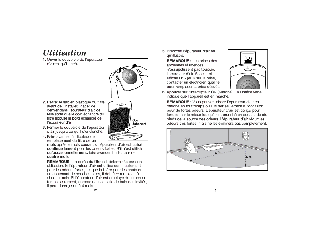 Hamilton Beach 840086600 manual Utilisation, Quatre mois 