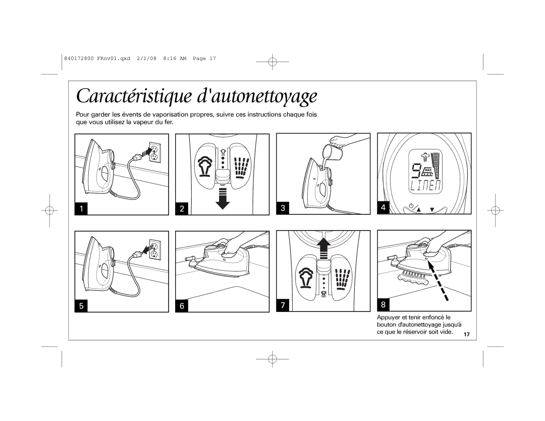 Hamilton Beach 840172800 manual Caractéristique dautonettoyage 