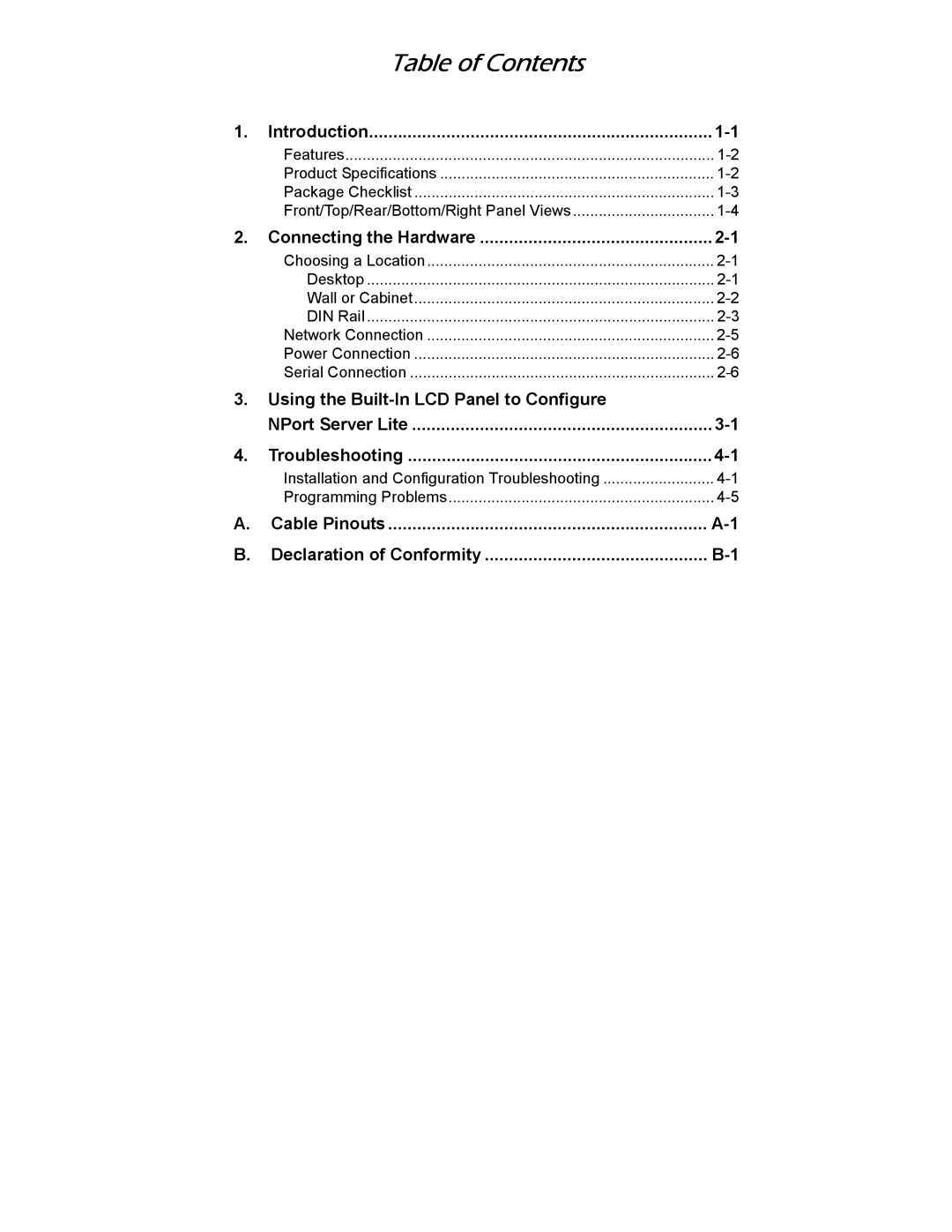 Hamilton Beach DE-302/304/332/334, DE-301/331 manual Table of Contents 