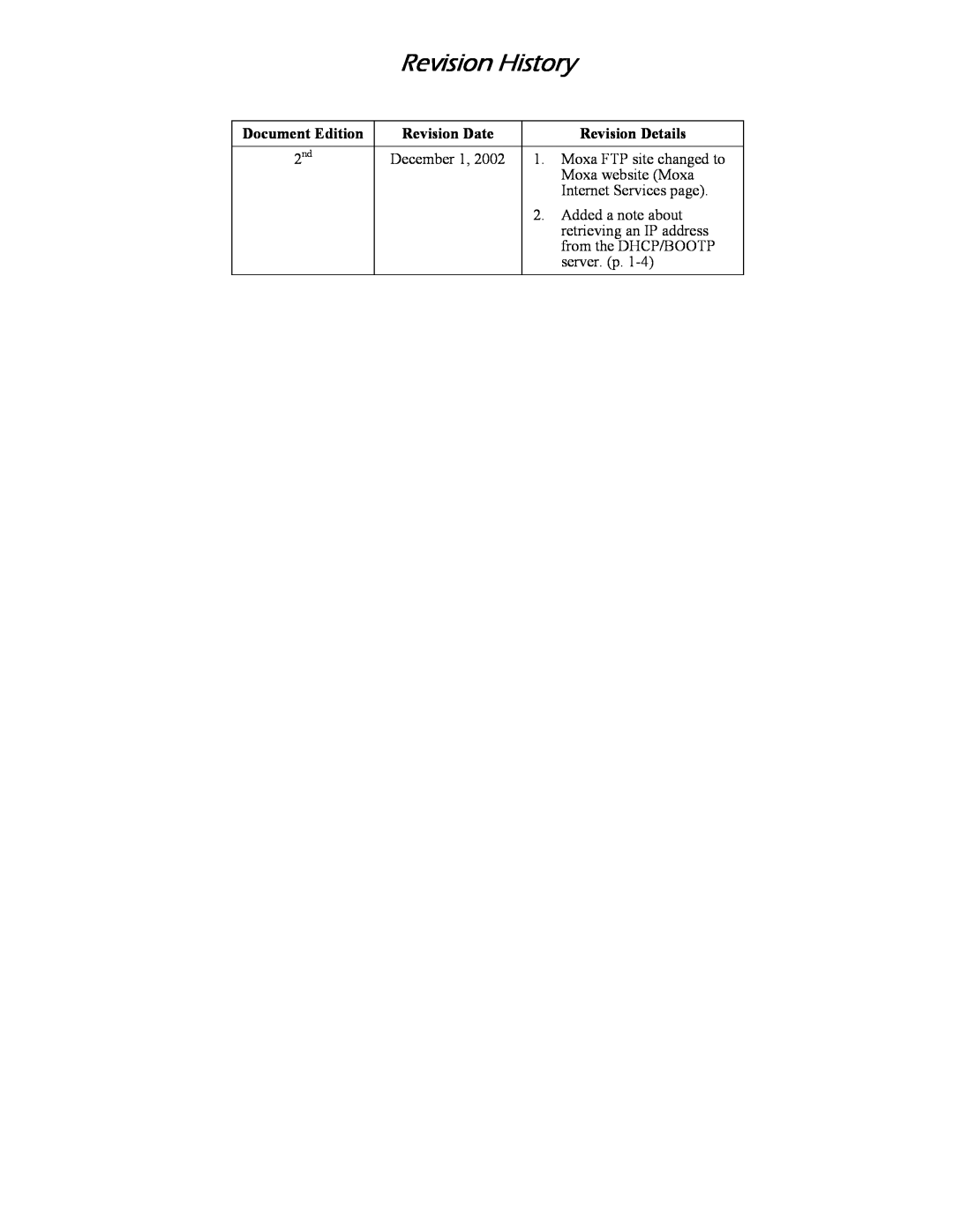 Hamilton Beach DE-301/331, DE-302/304/332/334 manual Revision History, Document Edition, Revision Date, Revision Details 