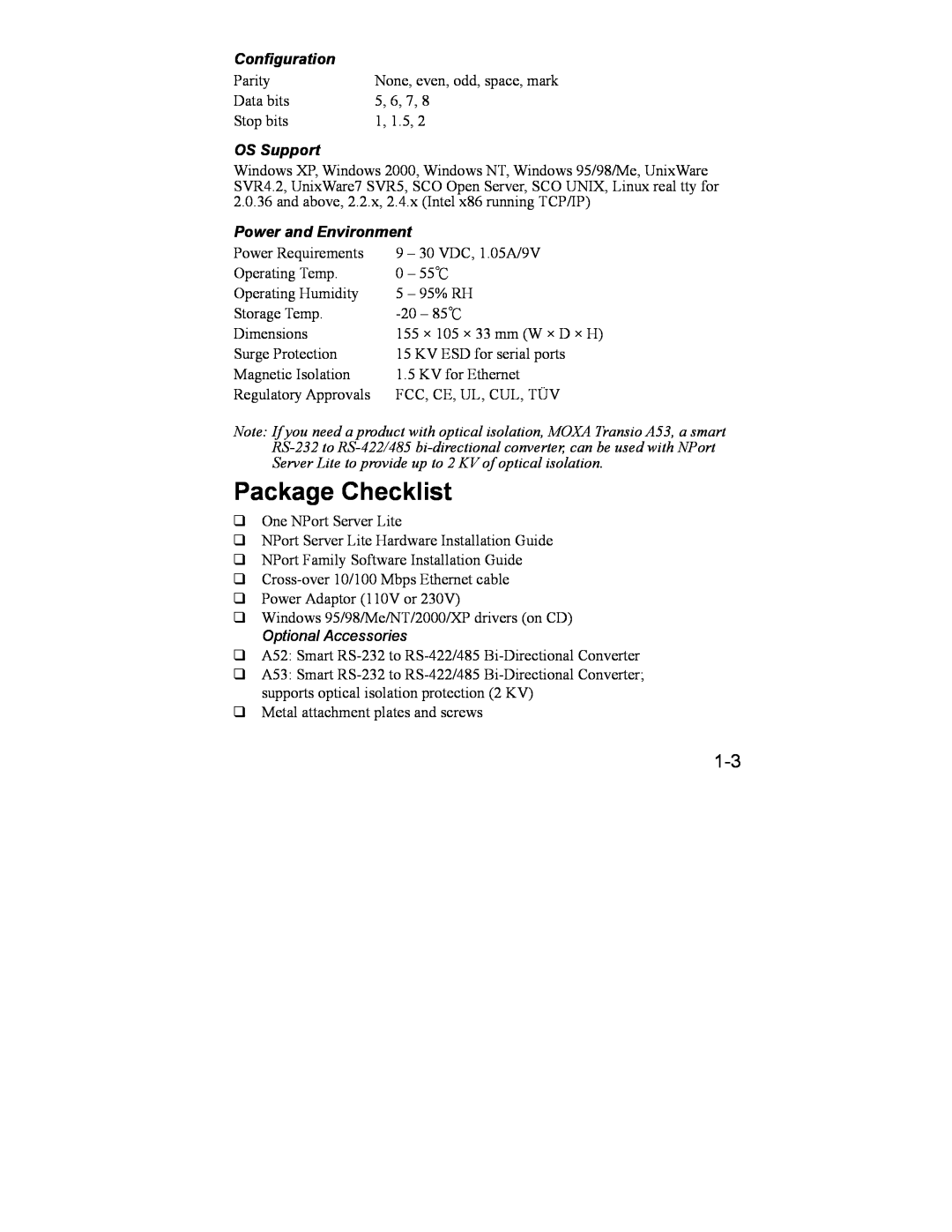 Hamilton Beach DE-301/331, DE-302/304/332/334 manual Package Checklist, Configuration, OS Support, Power and Environment 