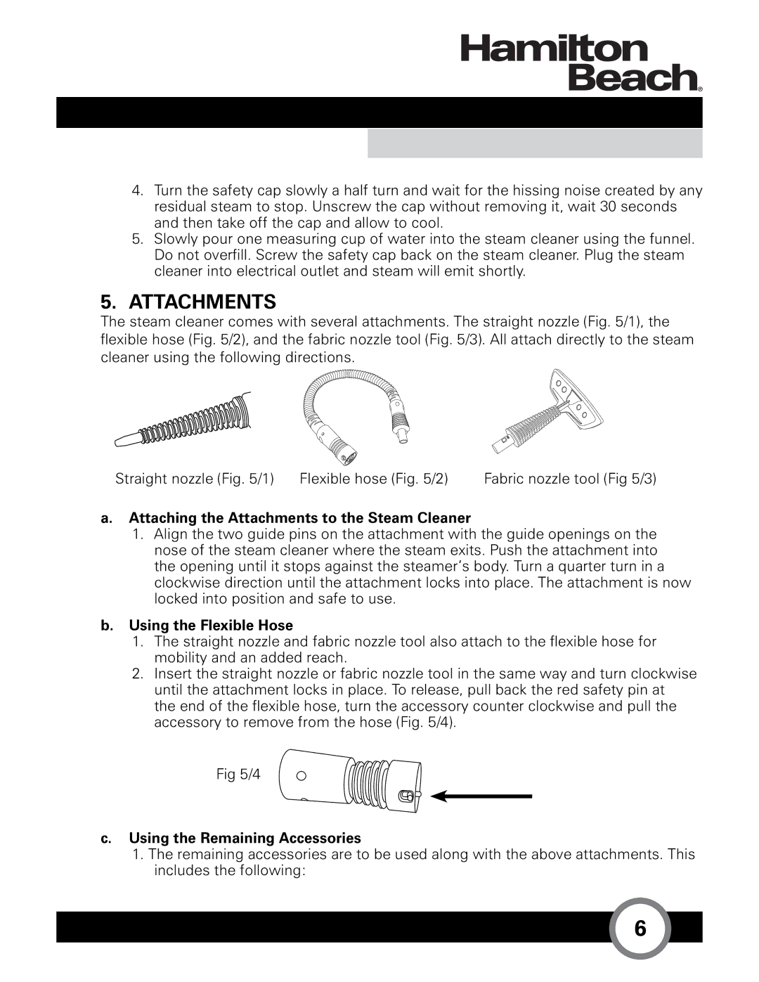 Hamilton Beach HB-165 owner manual Attachments 